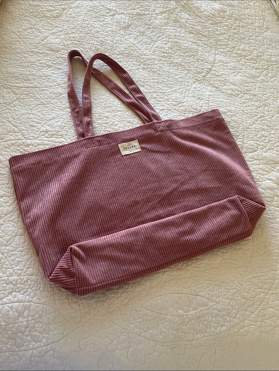 Sezane Handbags - SEZANE Corduroy Pink Tote